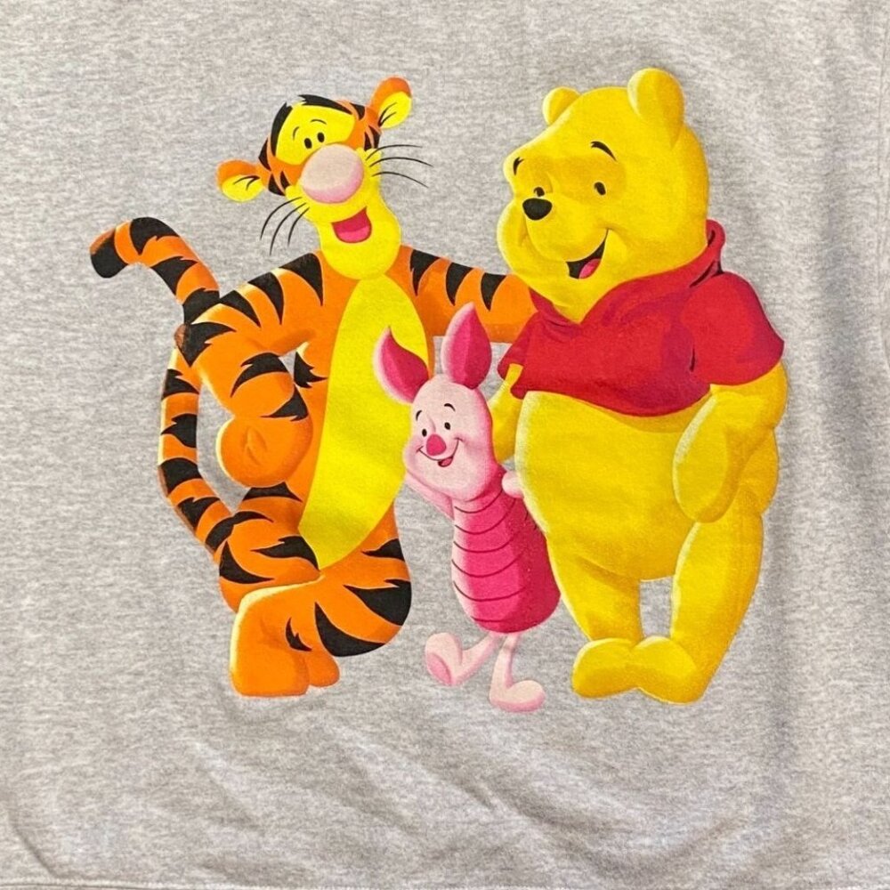 Disney Winnie the Pooh Tigger Sweatshirt Jerry Leigh Gray Disneyana Cartoon M/L